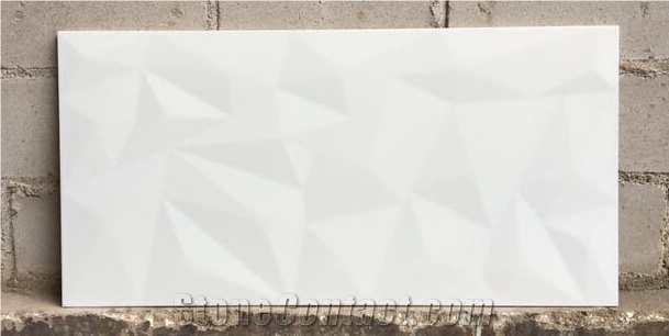 solid white glazed ceramic bathroom floor tile kichen wall 